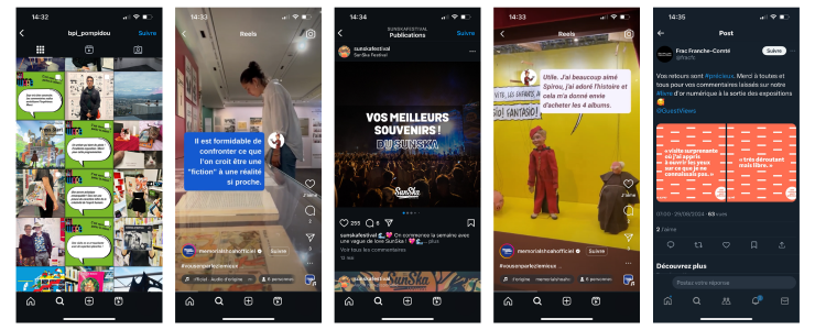 Exemple avis visiteurs réseaux sociaux